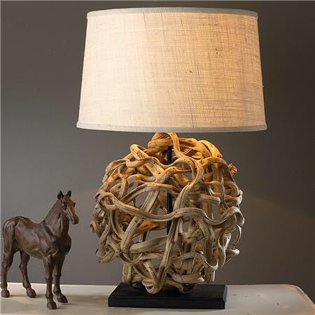 Rustic Weave Lamp